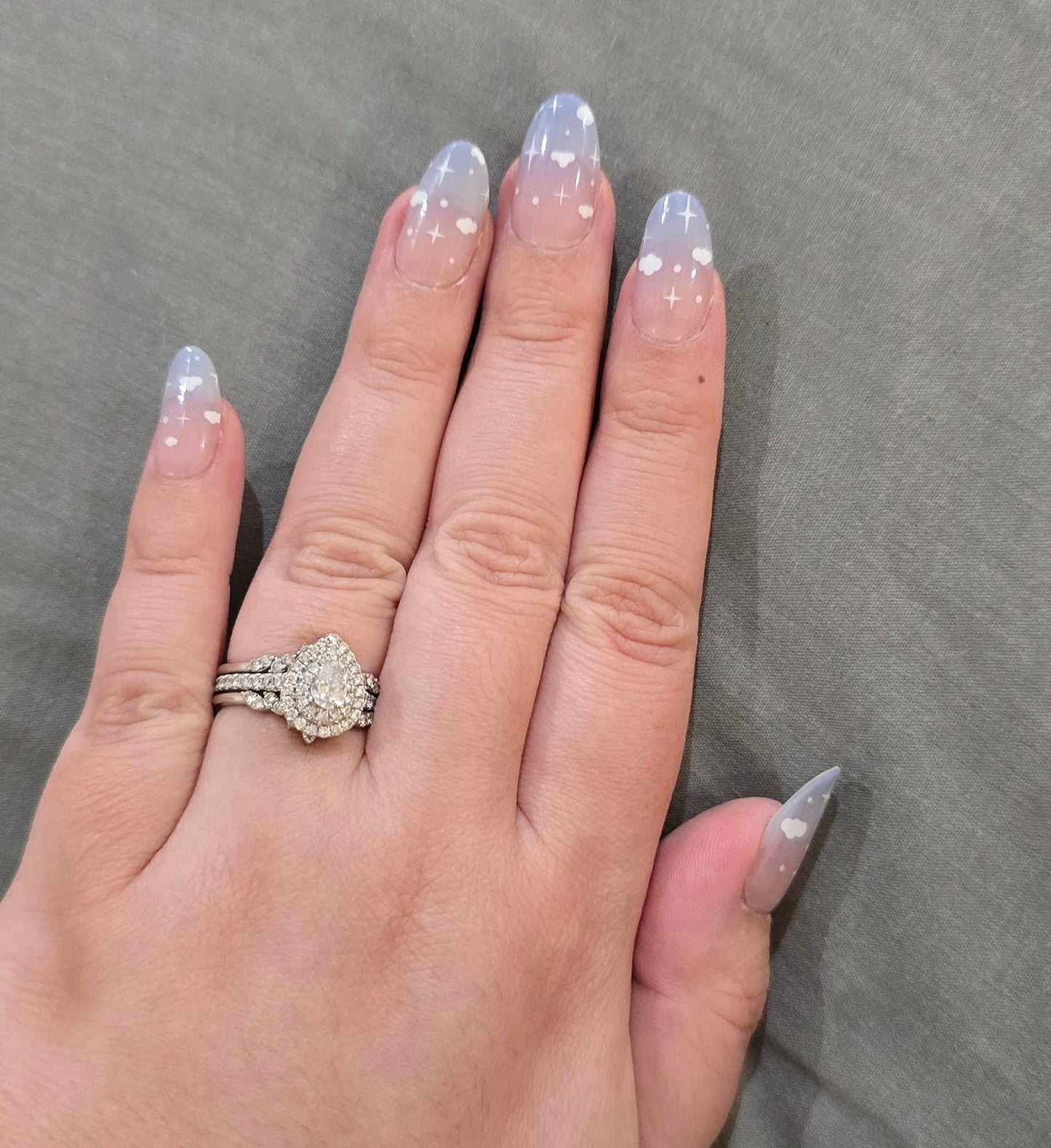 Kit de pegatinas para uñas de gel semicurado Cloudy Daydream DIY