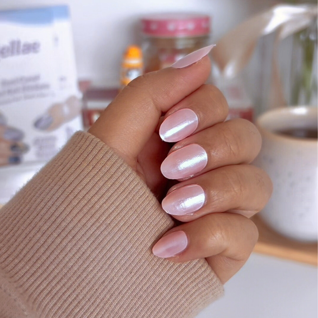 Candy Candy Glazed Pink DIY Semicured Gel Nail Sticker Kit