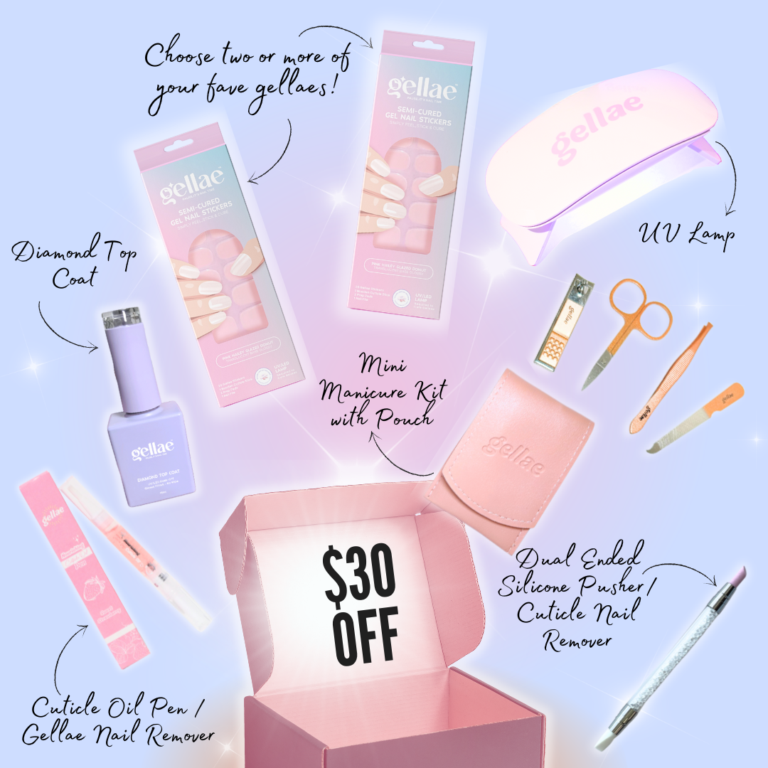 Ultimate Gel Nail Sticker Starter Kit (FREE UV LAMP With 2 Or More Gel Nail Stickers)