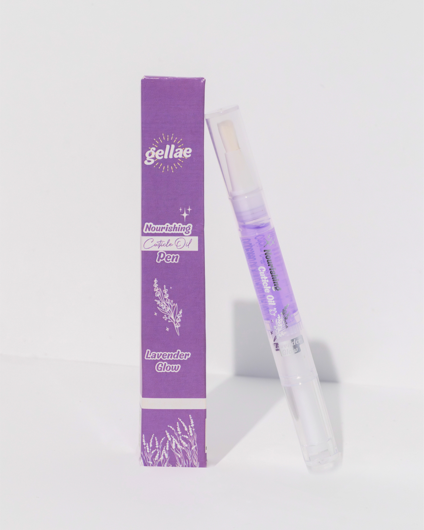 Gellae Nourishing Cuticle Oil Pen & Gellae Gel Nail Remover Lavender Glow