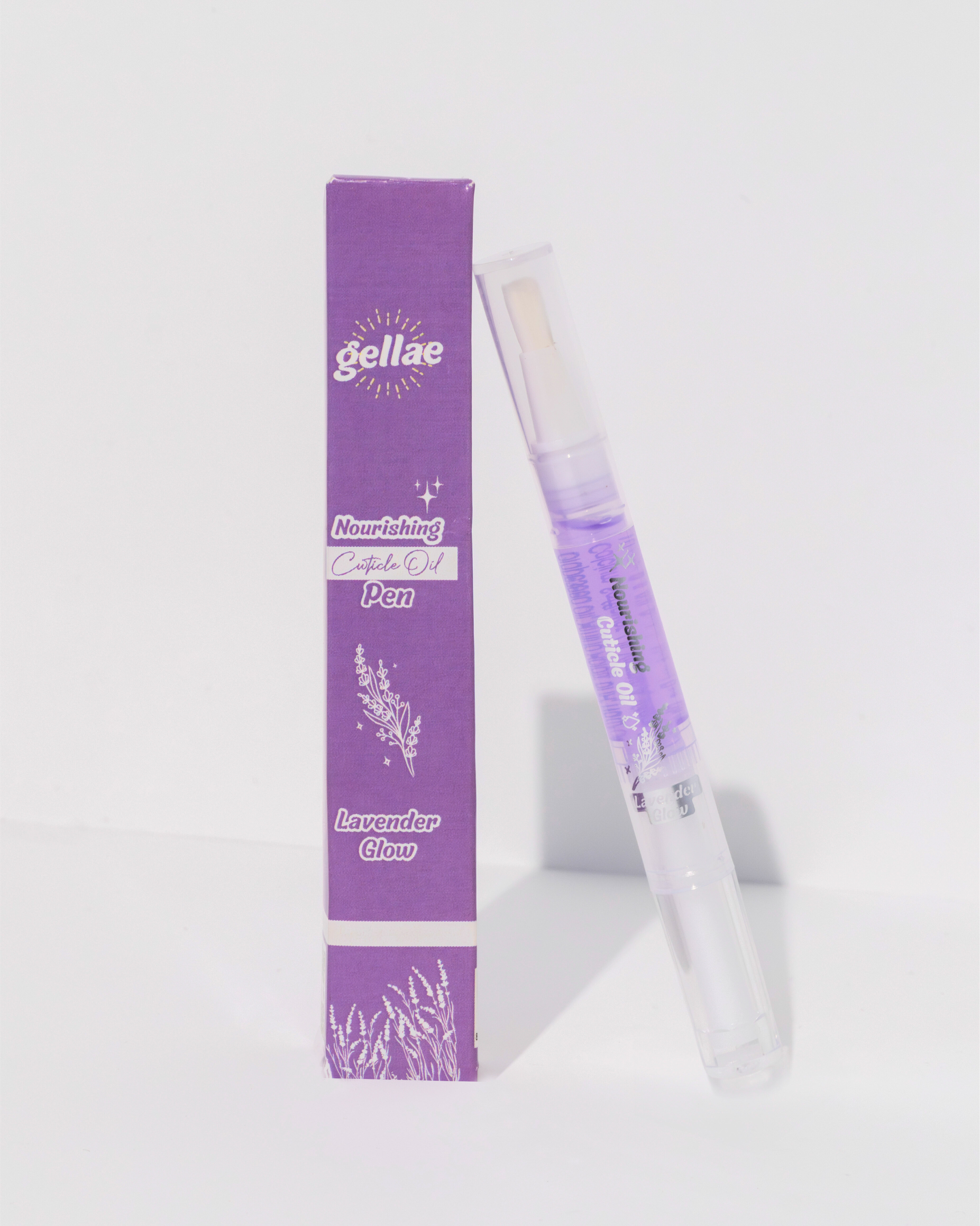 Gellae Nourishing Cuticle Oil Pen & Gellae Gel Nail Remover Lavender Glow