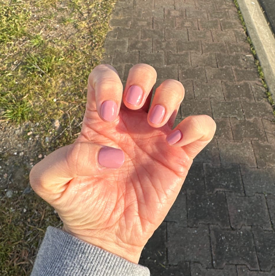 Kit de pegatinas para uñas de gel semicurado color rosa sandía