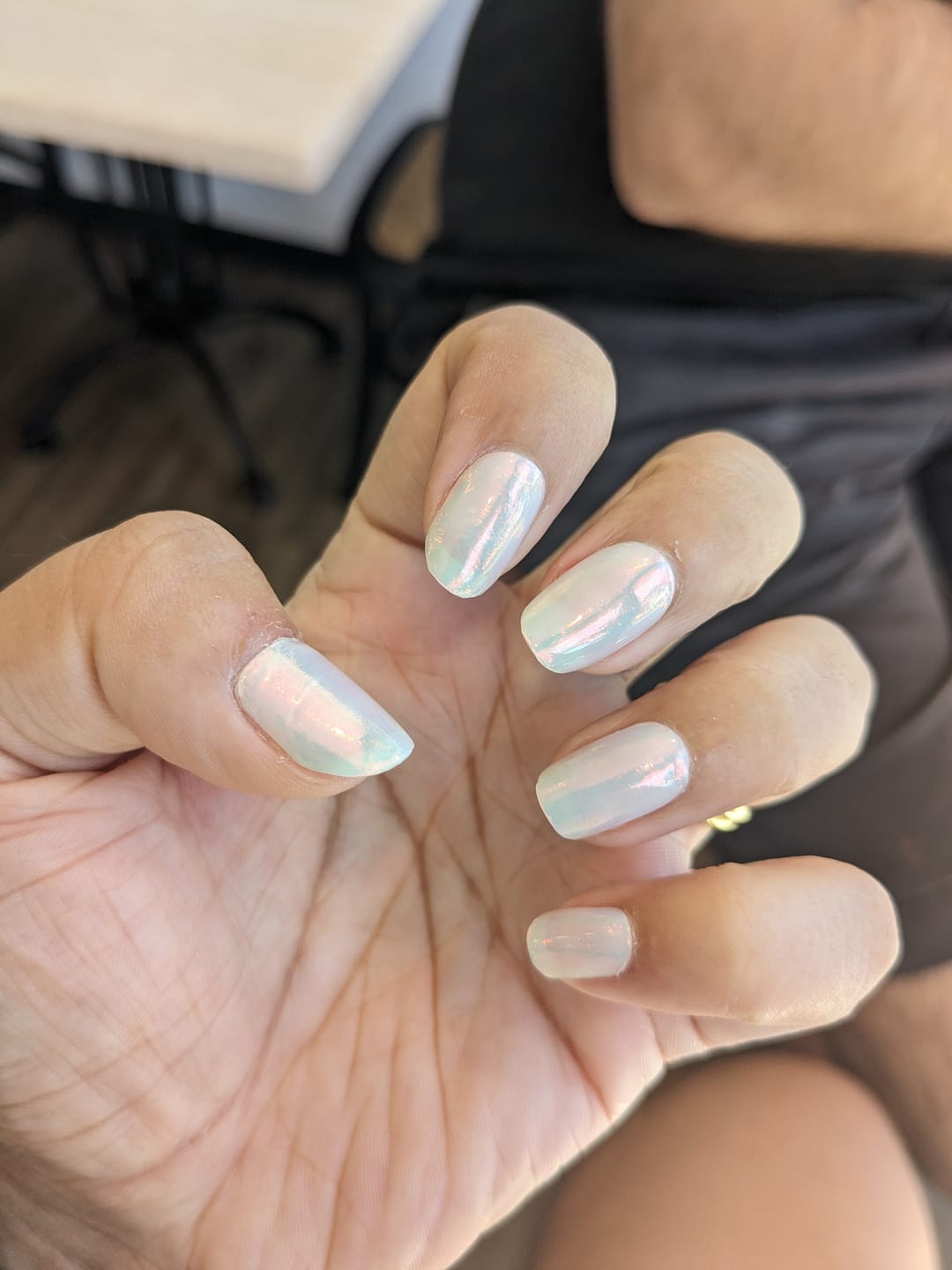 Aqua Pink (Pearlescent) DIY Semicured Gel Nail Sticker Kit