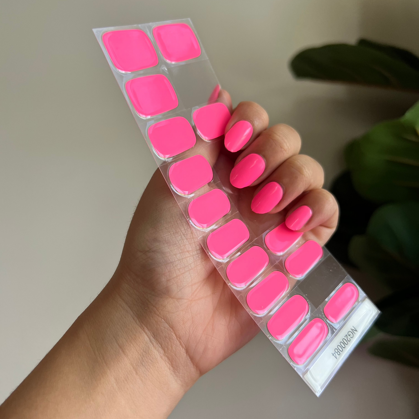 Fluoro Flamingo Pink DIY Semicured Gel Nail Sticker Kit (LIMITED EDITION)