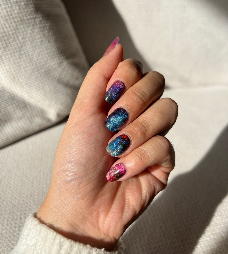 Galaxy Nebula DIY Semicured Gel Nail Sticker Kit (Limited Edition)