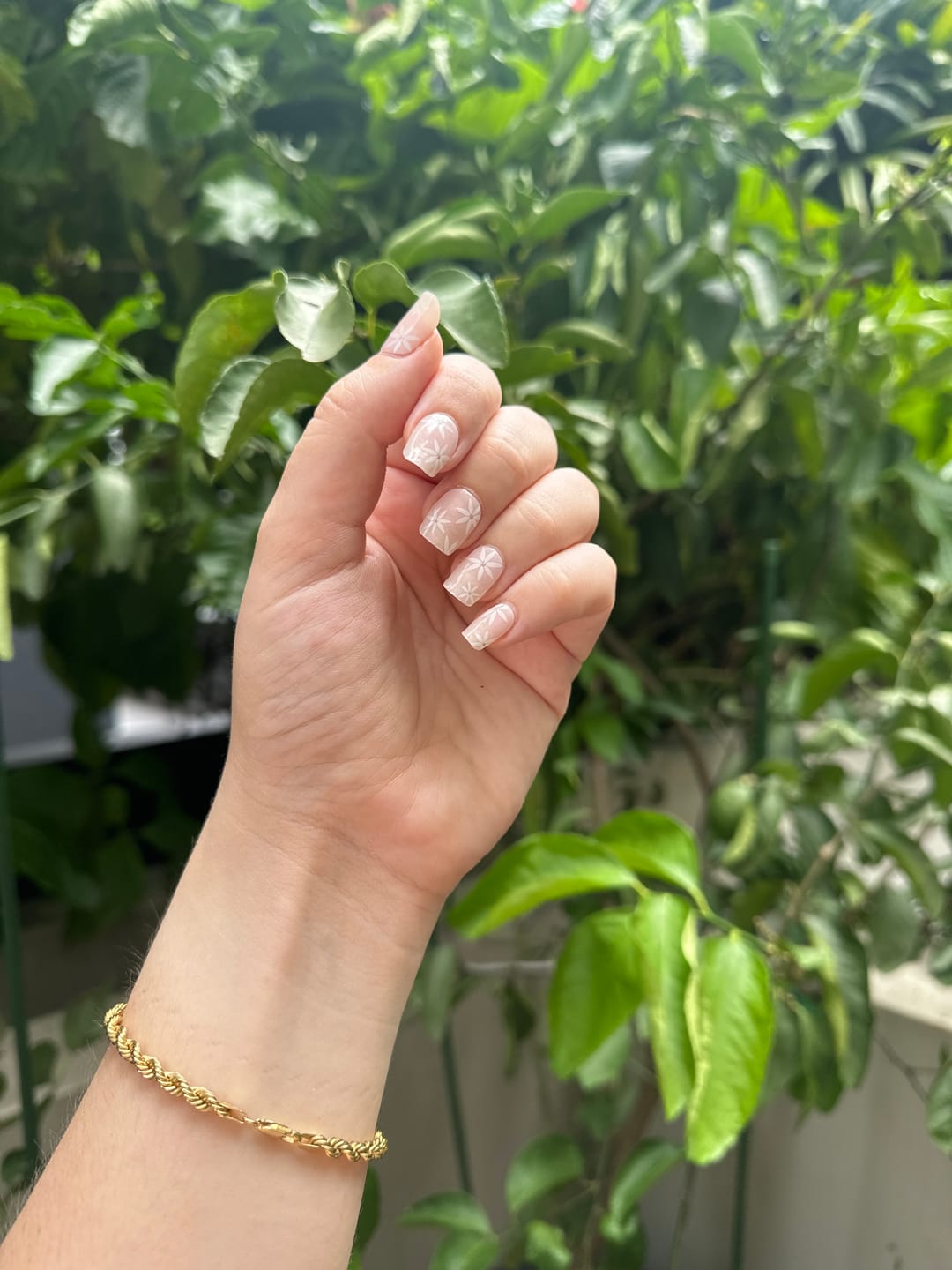 Kit de pegatinas para uñas de gel semicurado con margaritas rosas bonitas
