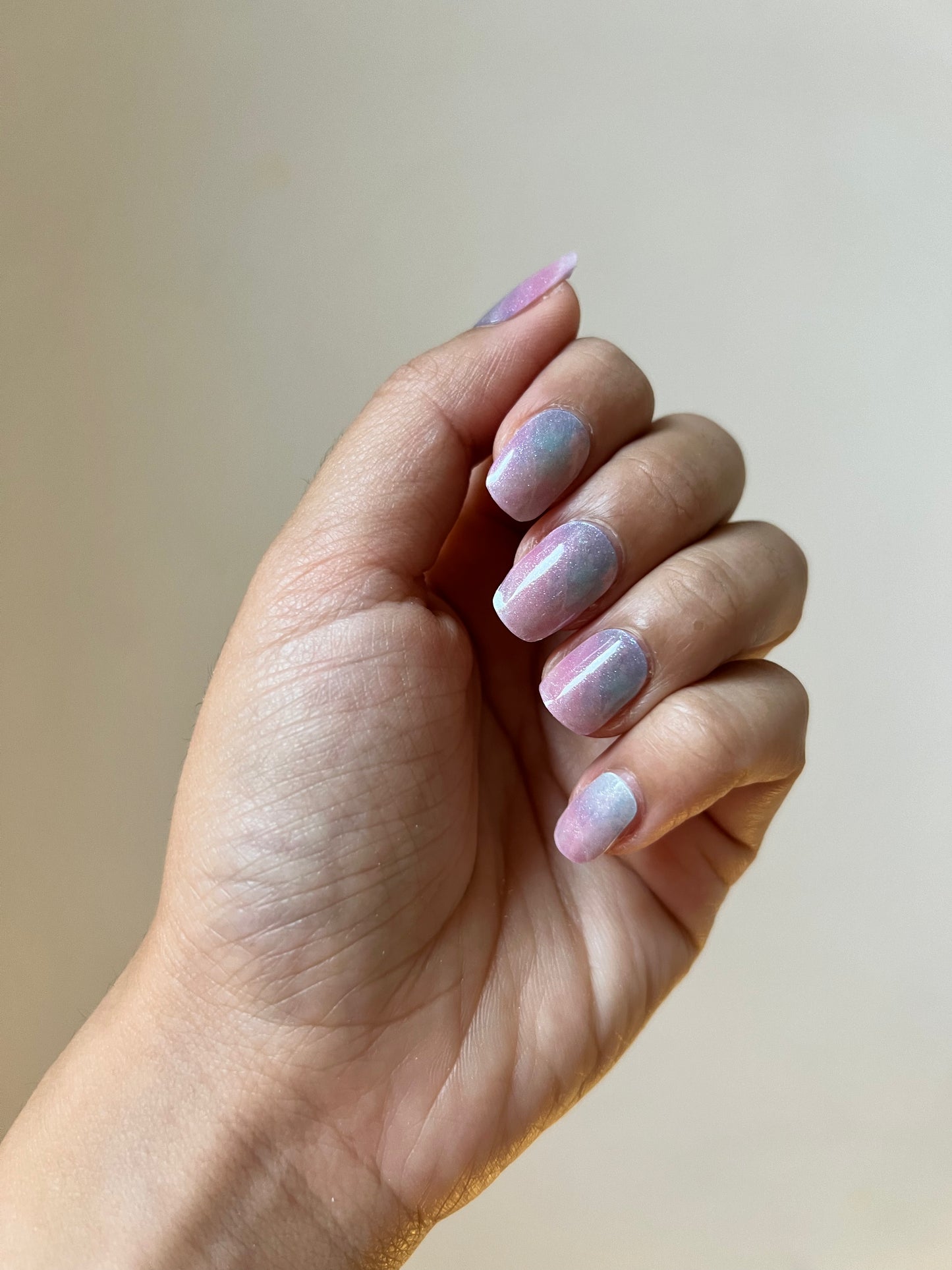 Kit de pegatinas para uñas de gel semicurado Coastal Fairy Floss Shimmer DIY