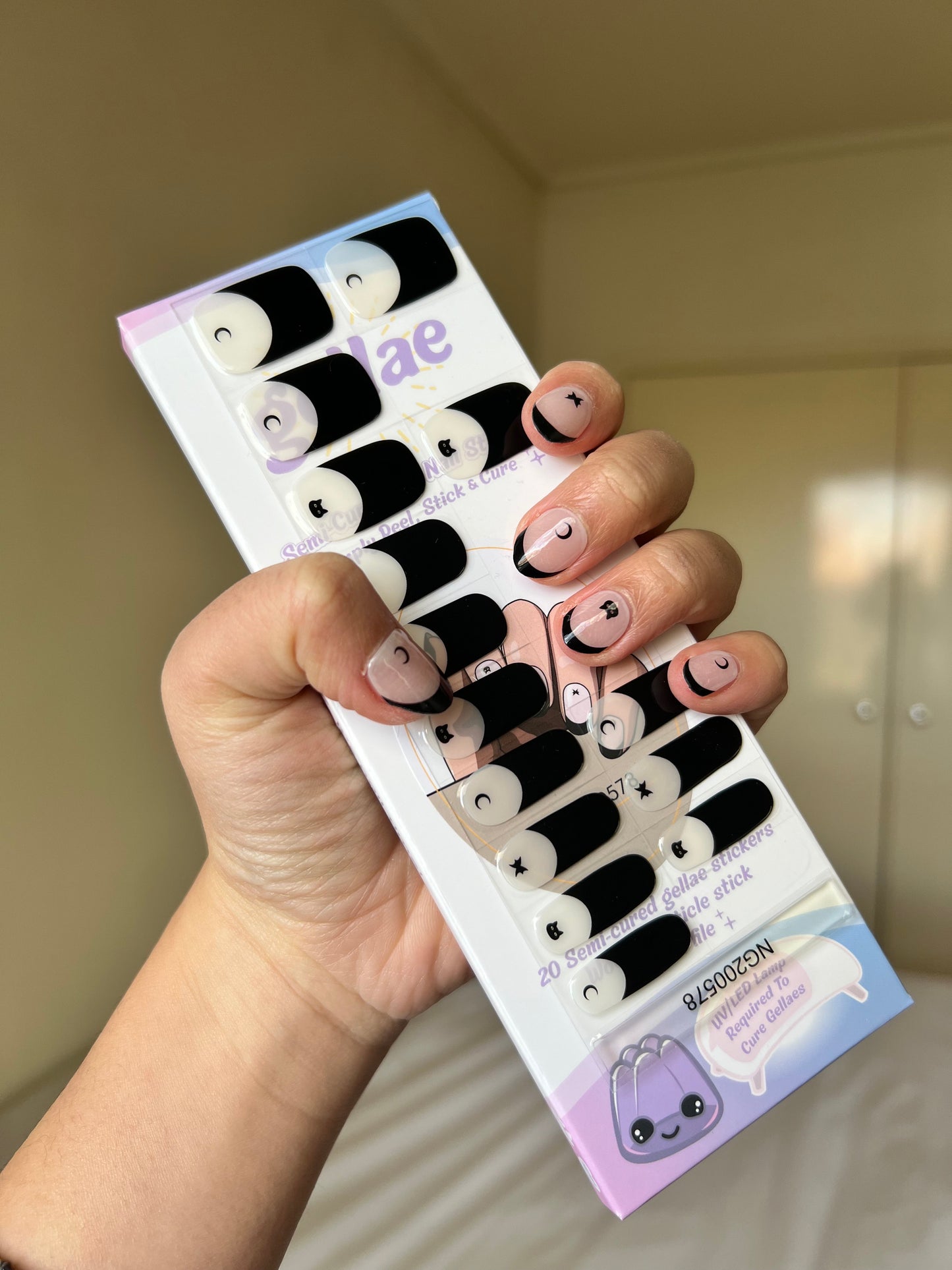 Kit de pegatinas para uñas de gel semicurado color aguamarina para hacer tú mismo