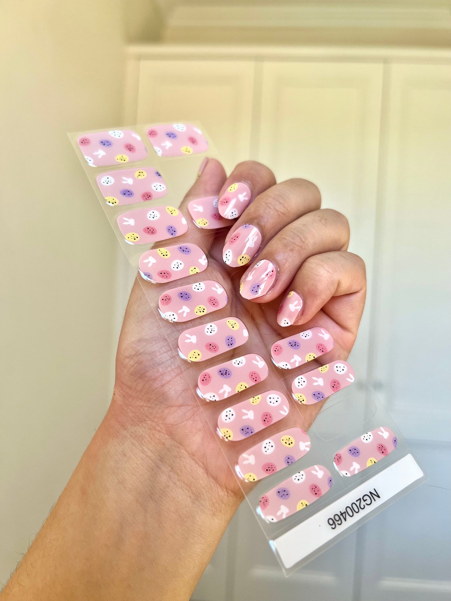 Bubblegum Bunny Egg Hunt DIY Semicured Gel Nail Sticker Kit