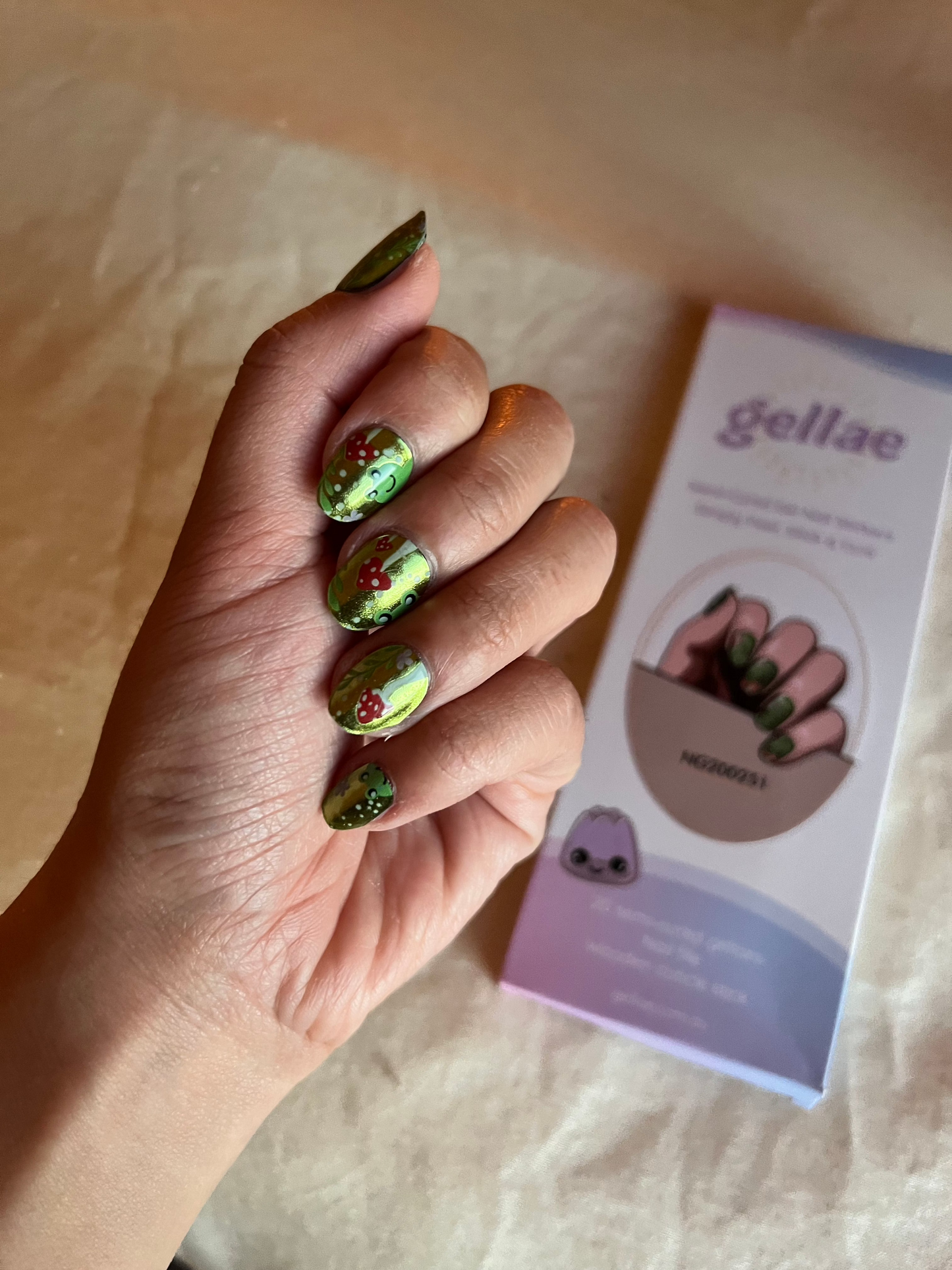 Pearlescent Woodland Whimsy DIY Semicured Gel Nail Sticker Kit