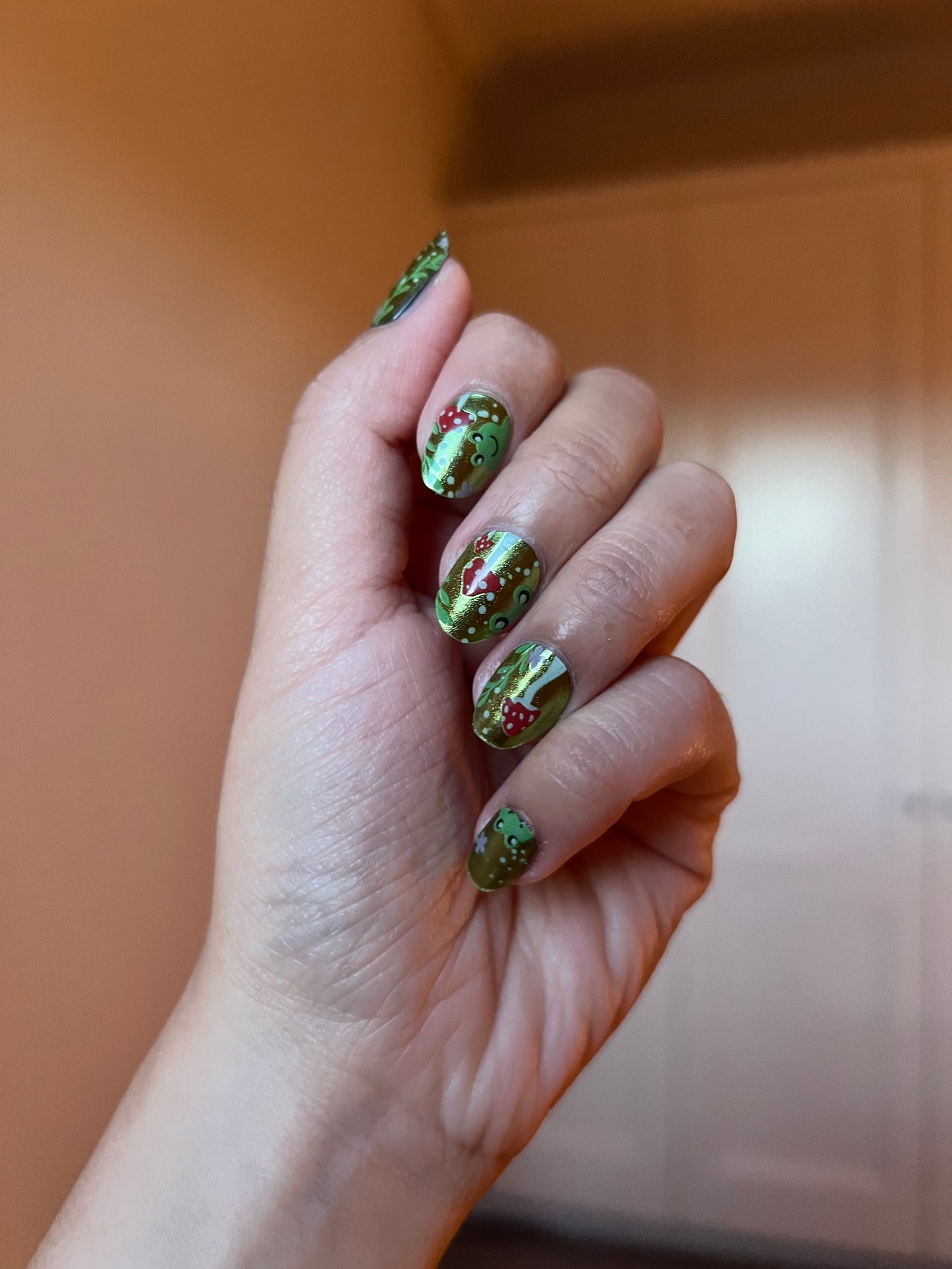 Pearlescent Woodland Whimsy DIY Semicured Gel Nail Sticker Kit