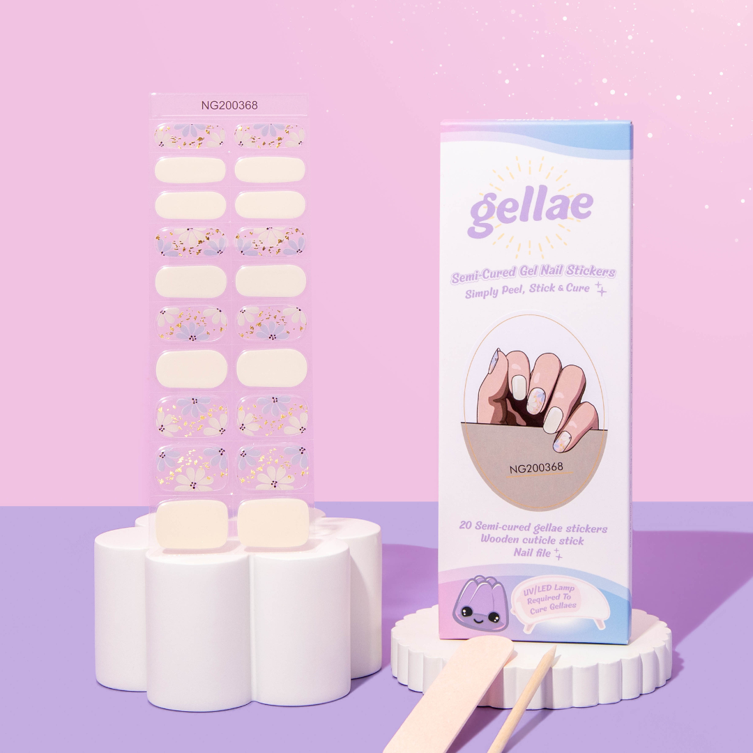 NEW Morning Dew Petals DIY Semicured Gel Nail Sticker Kit