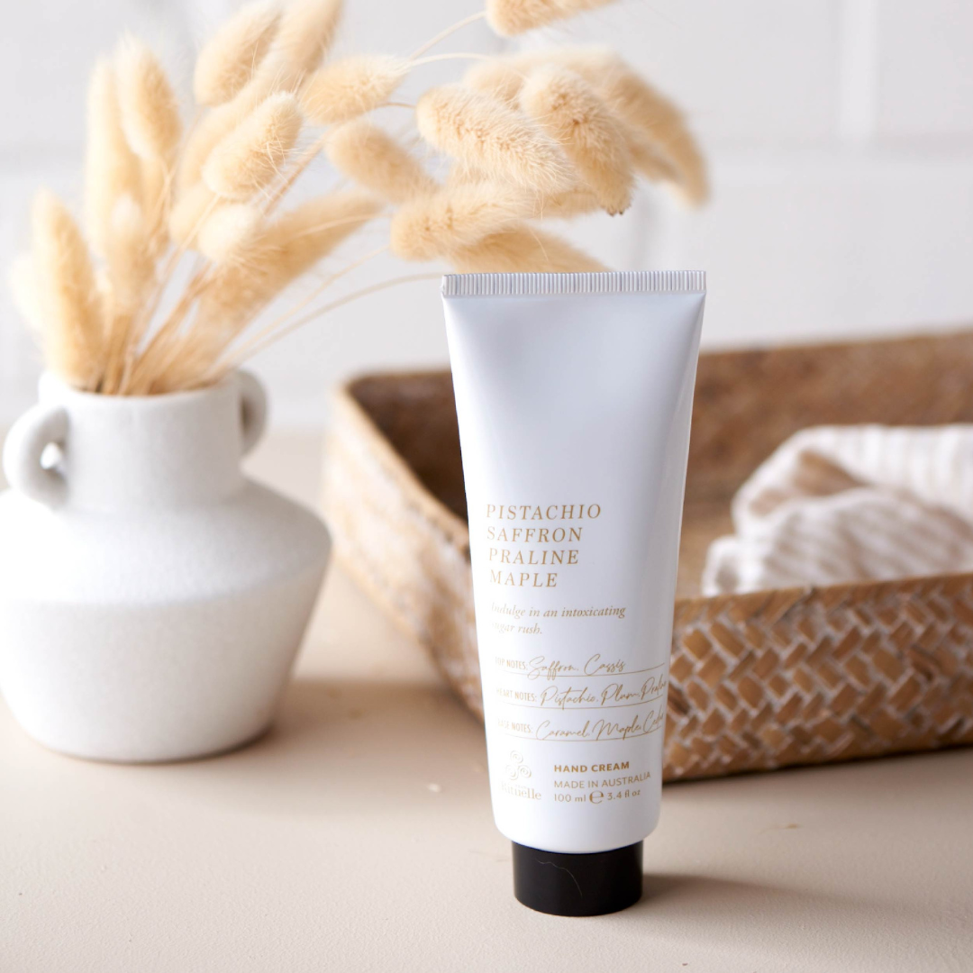 Urban Rituelle Luxury Hand Cream 100ml (Lemongrass, Lemon Myrtle, Grapefruit & Eucalyptus OR Pistachio, Saffron, Praline, Maple)