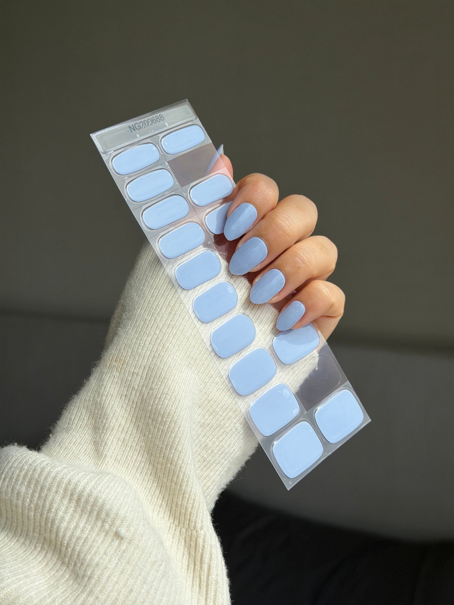 NEW Blueberry Milk DIY Semicured Gel Nail Sticker Kit