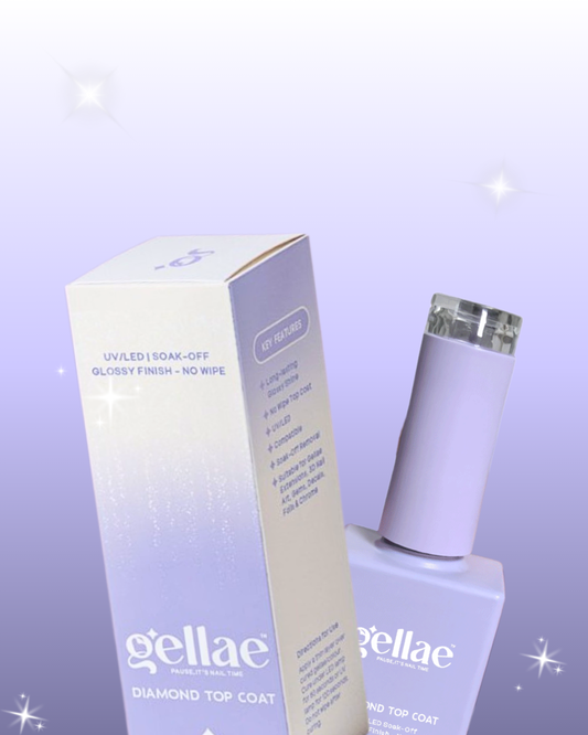 Gellae Diamond Top Coat (6 In 1 + Extension Gel) extend gellae gel nail stickers