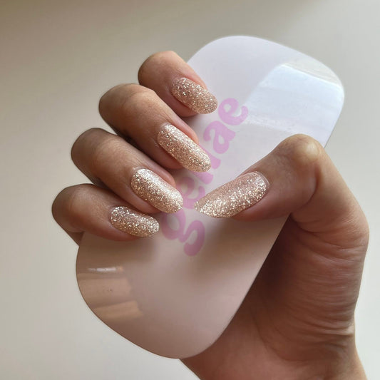 Silver Stardust Shimmer DIY Semicured Gel Nail Sticker Kit