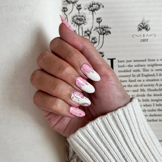 NEW Sugar Rush Donut DIY Semicured Gel Nail Sticker Kit