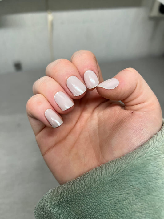 Hvid Hailey Glazed Donut DIY Semicured Gel Nail Sticker Kit
