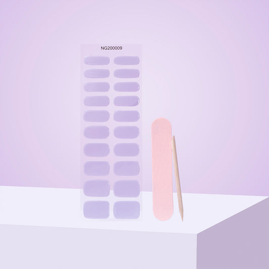 Wisteria Purple DIY Semicured Gel Nail Sticker Kit