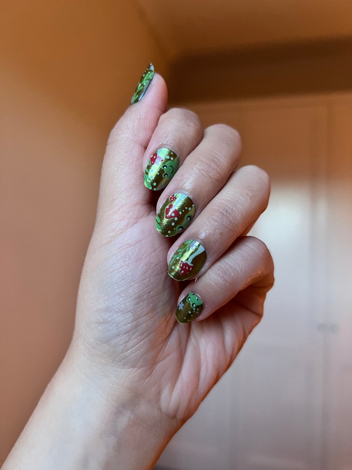 Pearlescent Woodland Whimsy DIY Semicured Gel Nail Sticker Kit