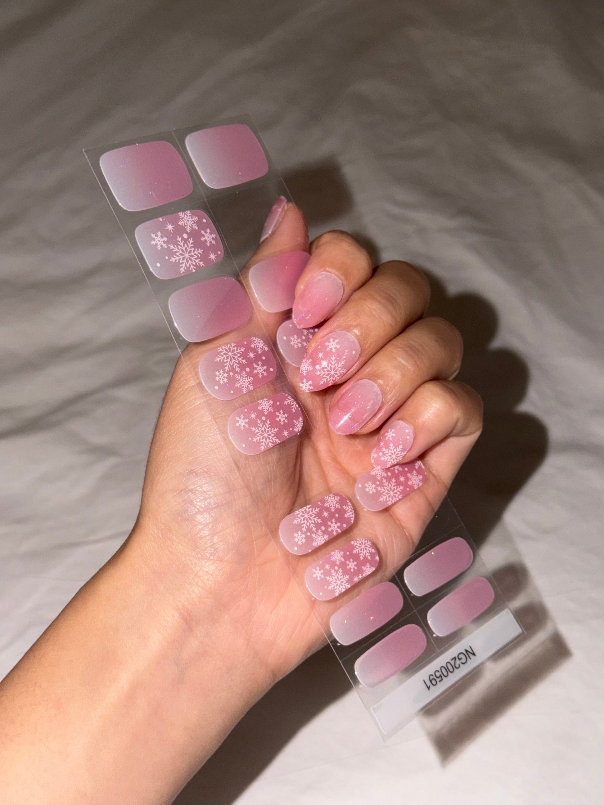 Berry Snow Cone DIY Semicured Gel Nail Sticker Kit