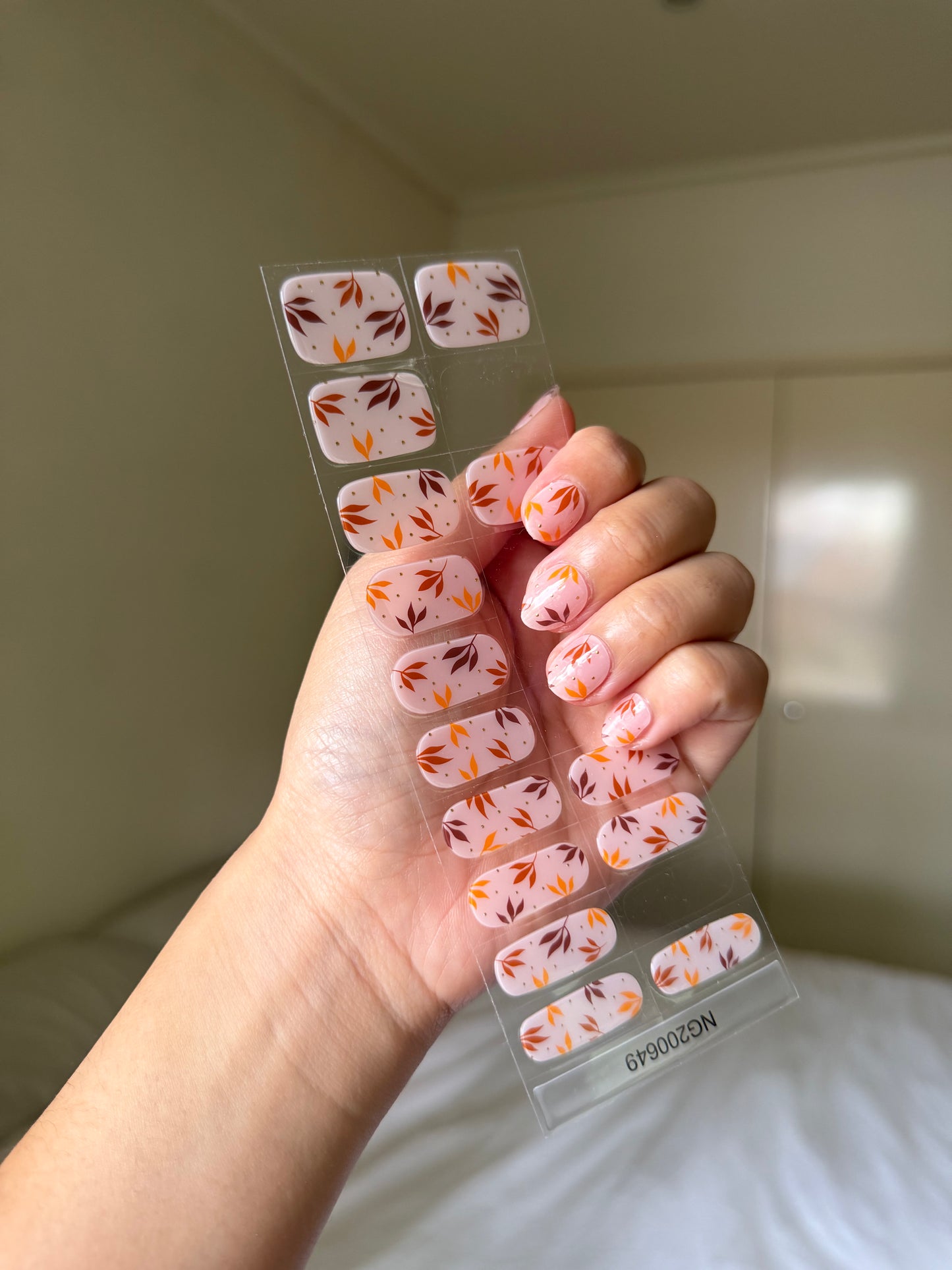 NEW Falling Petal Whisper DIY Semicured Gel Nail Sticker Kit