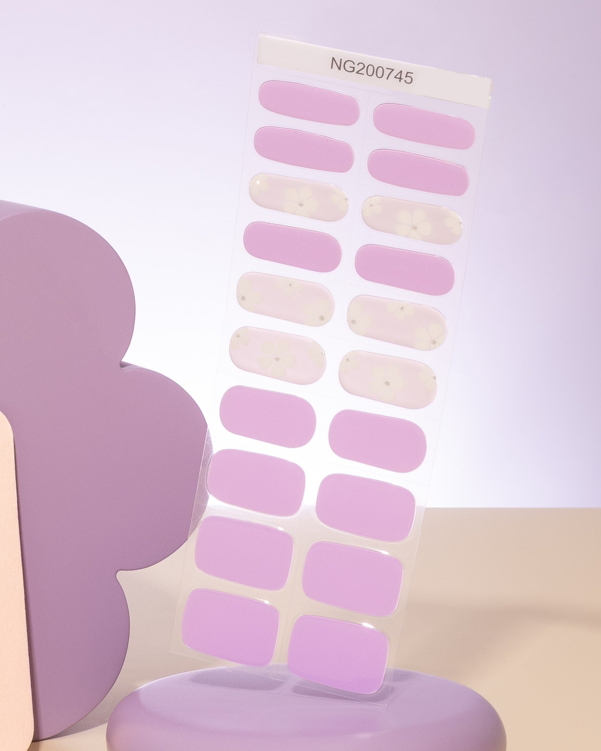 NEW Lush Lavender DIY Semicured Gel Nail Sticker Kit