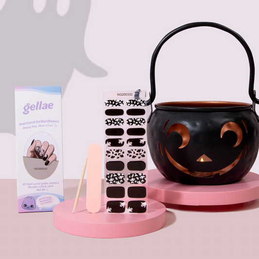 NEW Midnight Peek A Boo DIY Semicured Gel Nail Sticker Kit