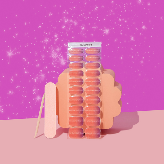 NEW Passionfruit Sunset Shimmer DIY Semicured Gel Nail Sticker Kit (Limited Edition)