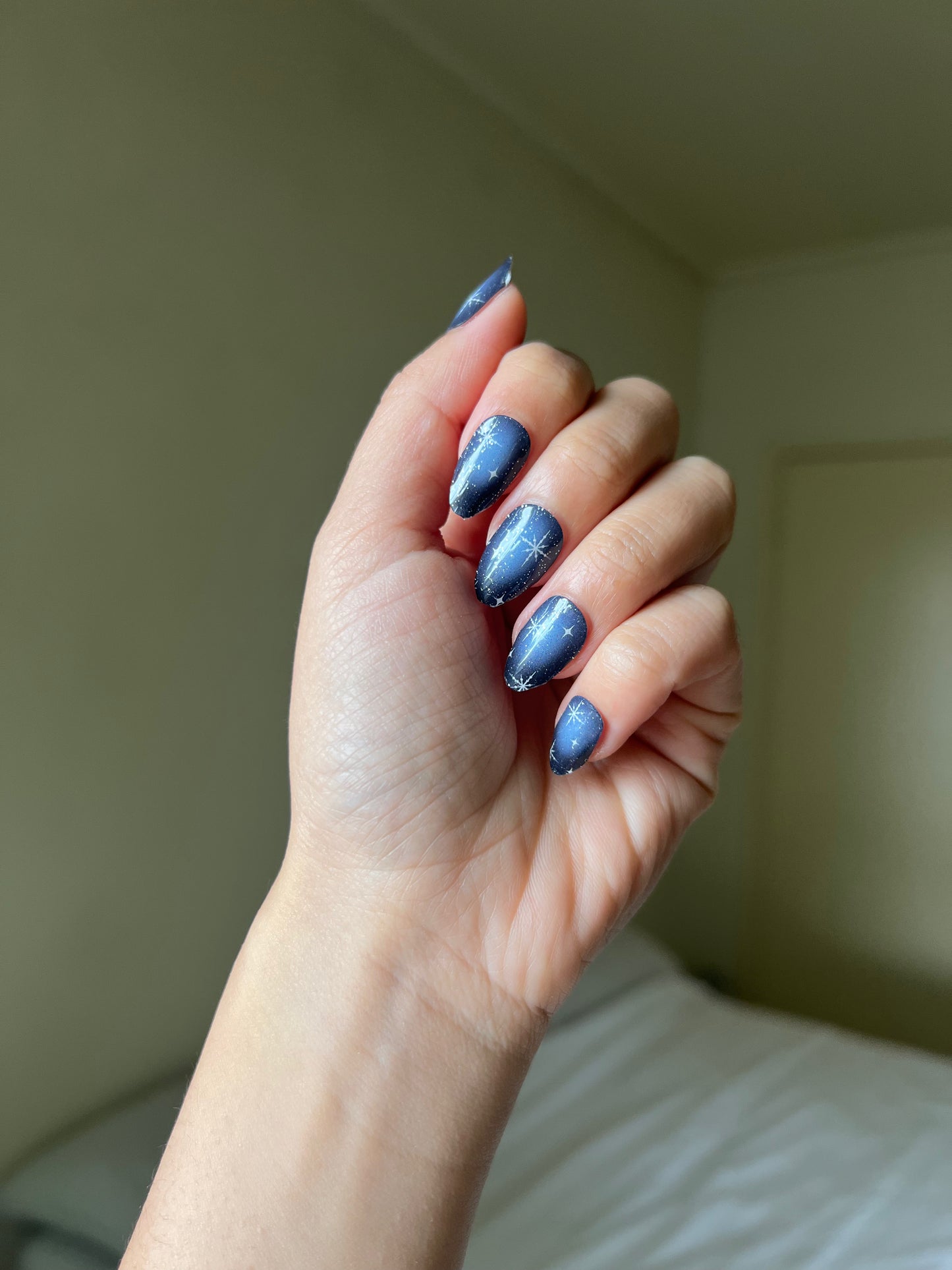 NEW Starry Twilight Sparkle DIY Semicured Gel Nail Sticker Kit (Christmas Limited Edition)