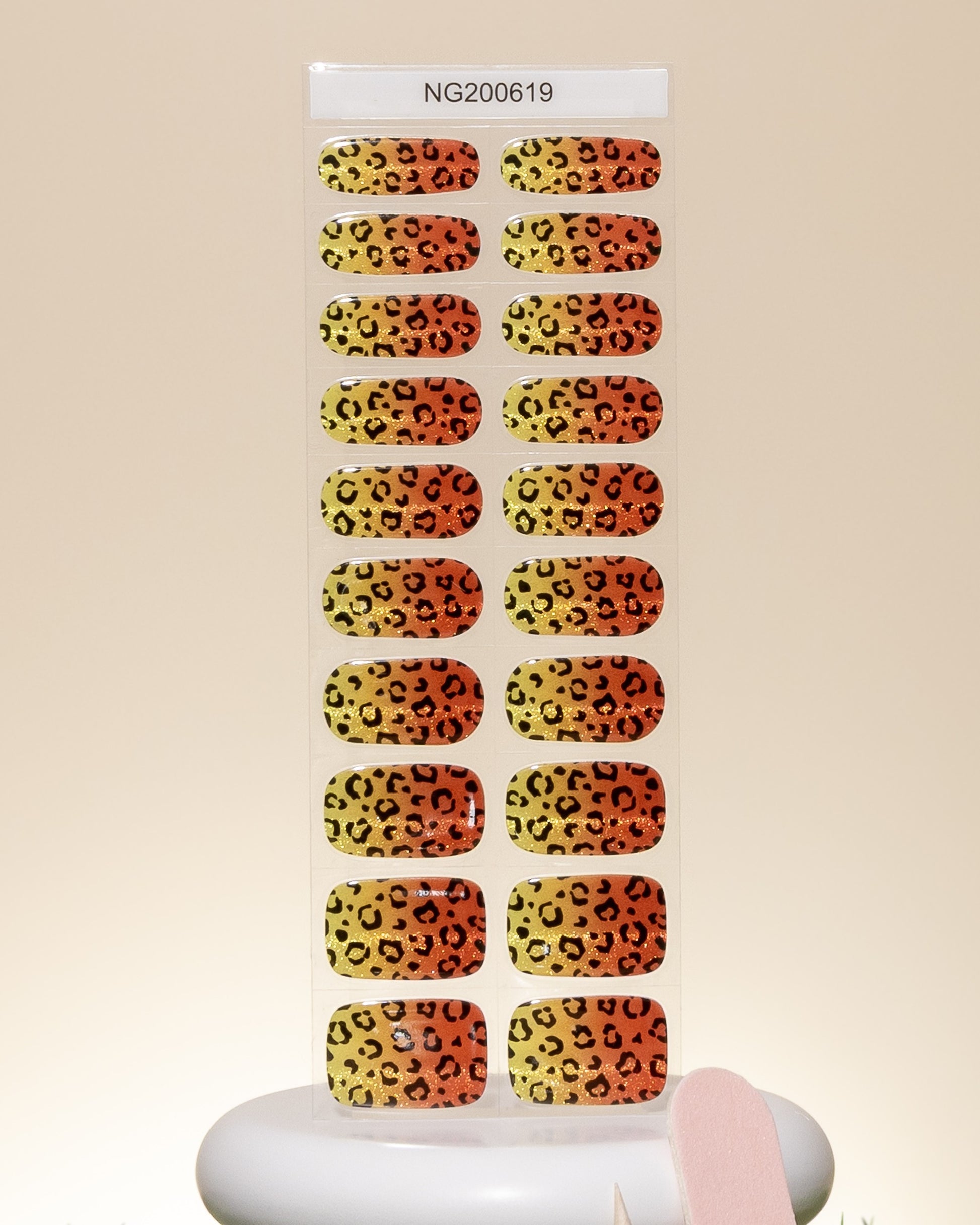 NEW Sunset Jaguar Ombre DIY Semicured Gel Nail Sticker Kit