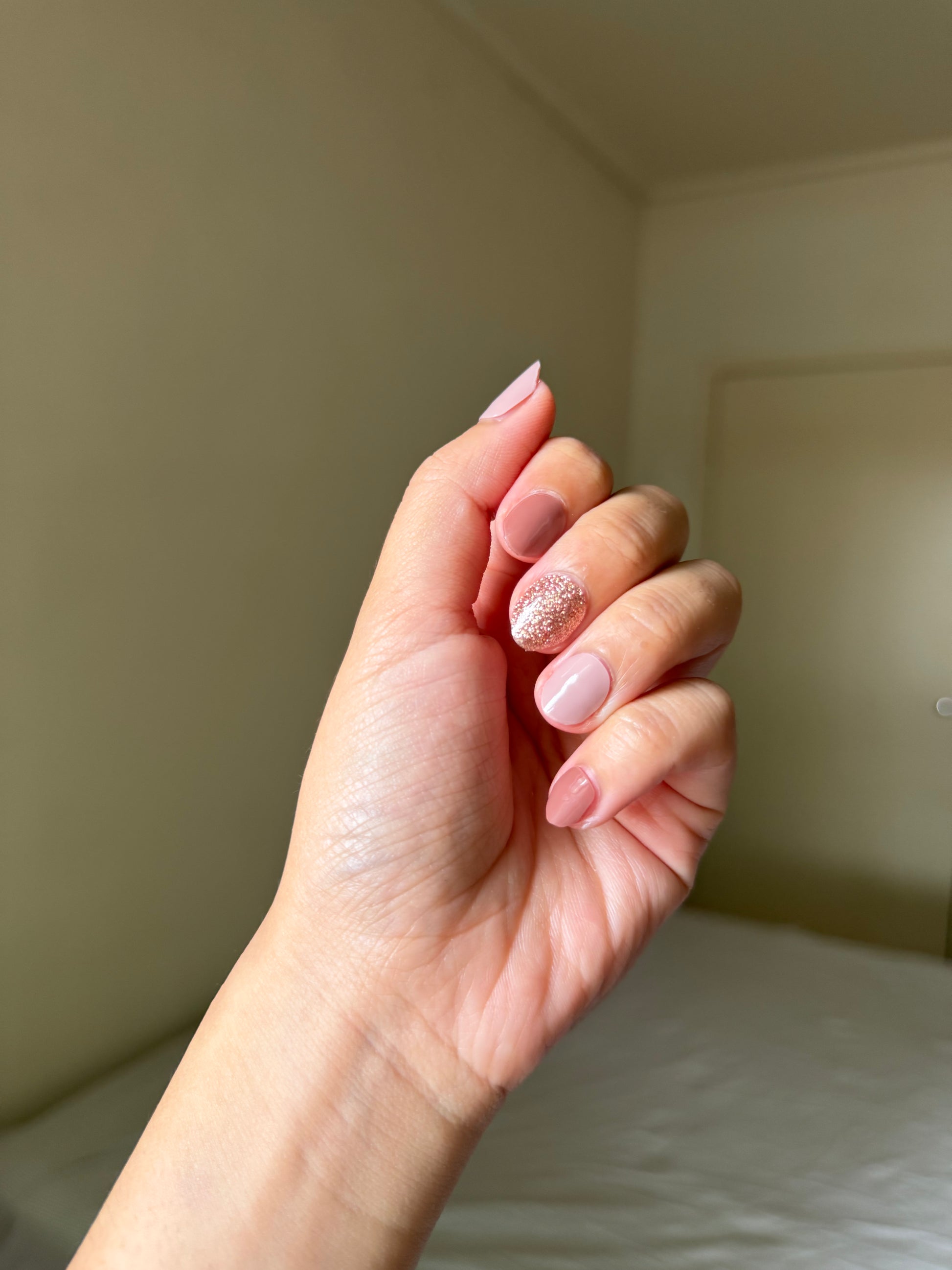 NEW Warm Copper Glow DIY Semicured Gel Nail Sticker Kit
