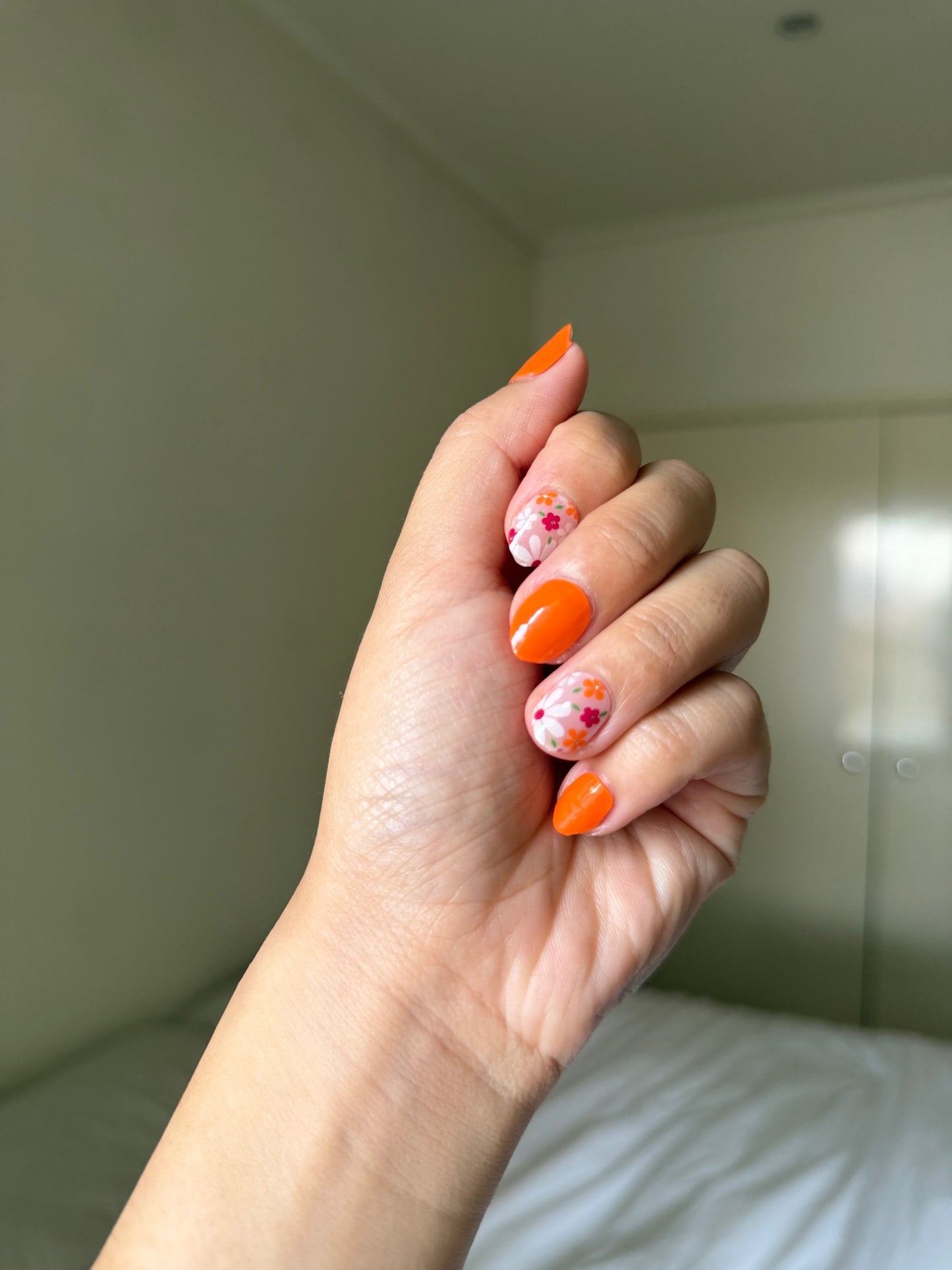 NEW Orange Blossom Bliss DIY Semicured Gel Nail Sticker Kit