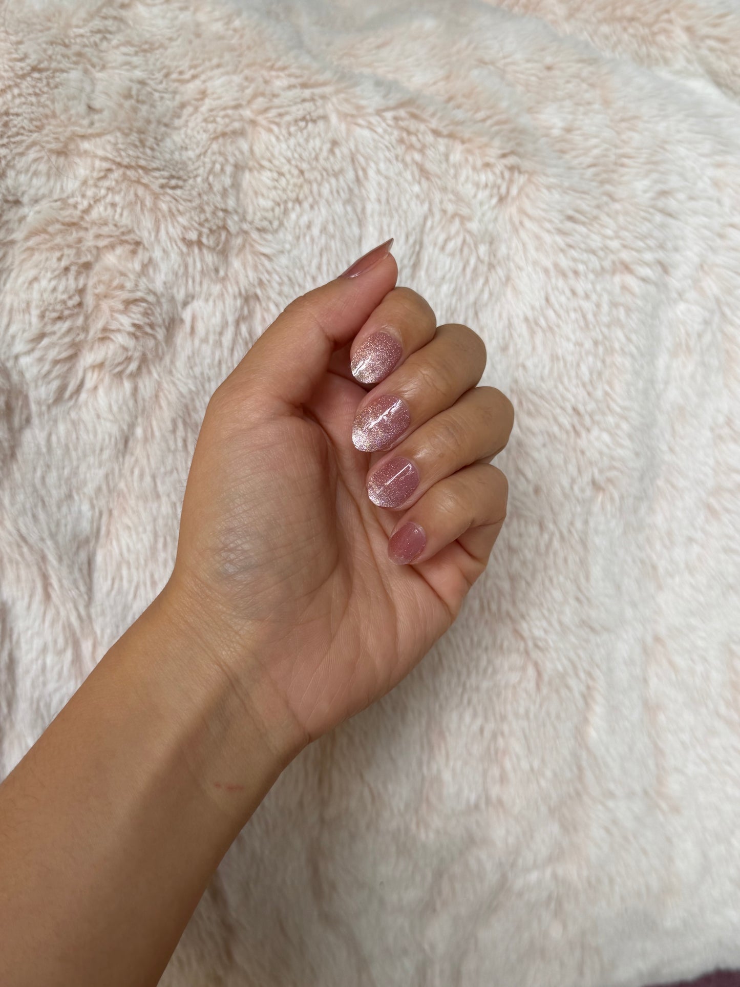 NEW Pink Prism Shine DIY Semicured Gel Nail Sticker Kit