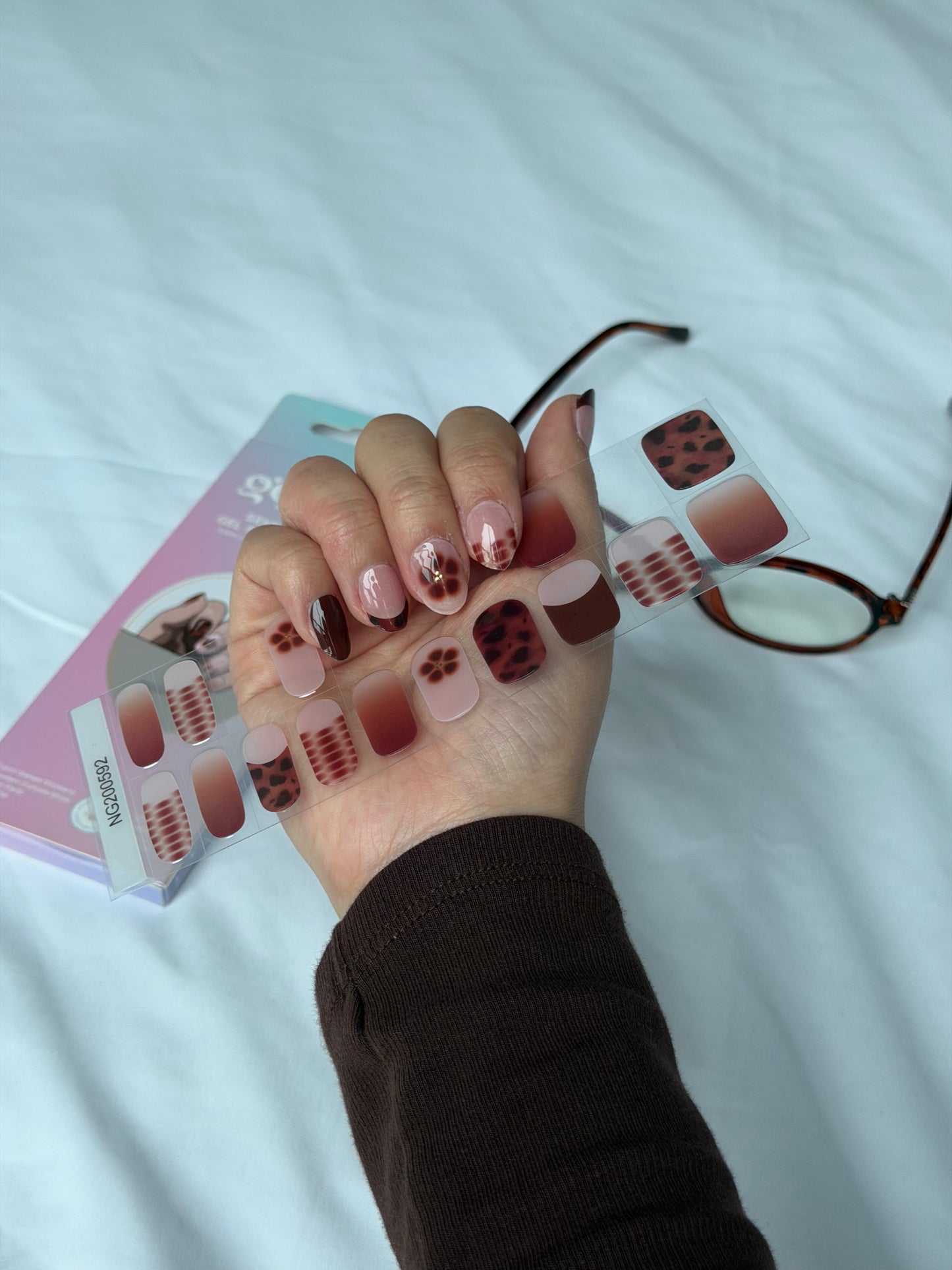 NEW Warm Safari Nights DIY Semicured Gel Nail Sticker Kit